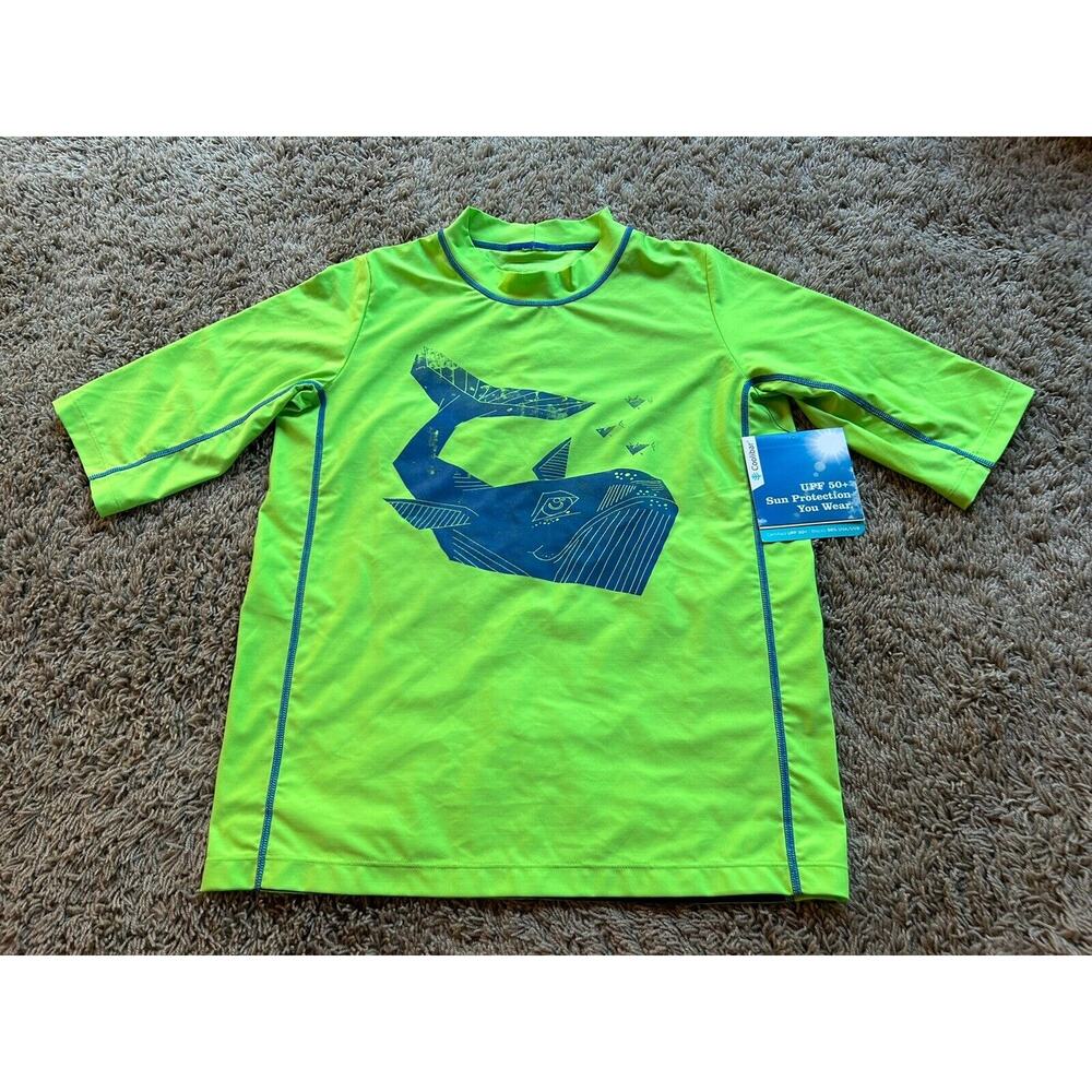 COOLIBAR XL YOUTH SURF SHIRT Rashguard Short Sleeve Swim Shirt UPF 50+ NEW H24